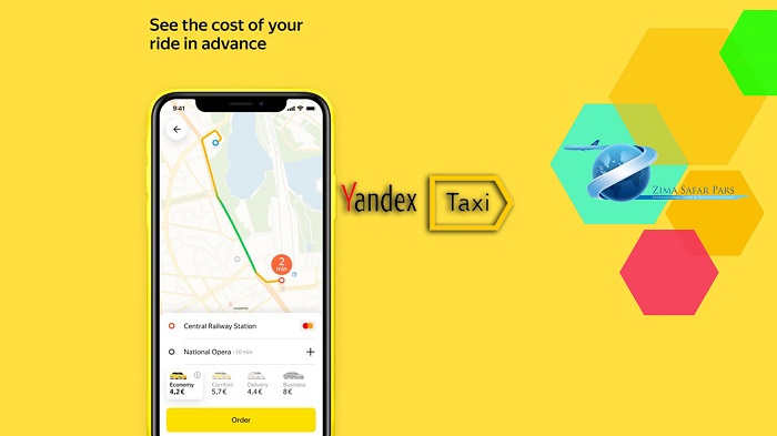 اپلیکیشن Yandex Taxi برای سفر به ارمنستان ، زیما سفر 